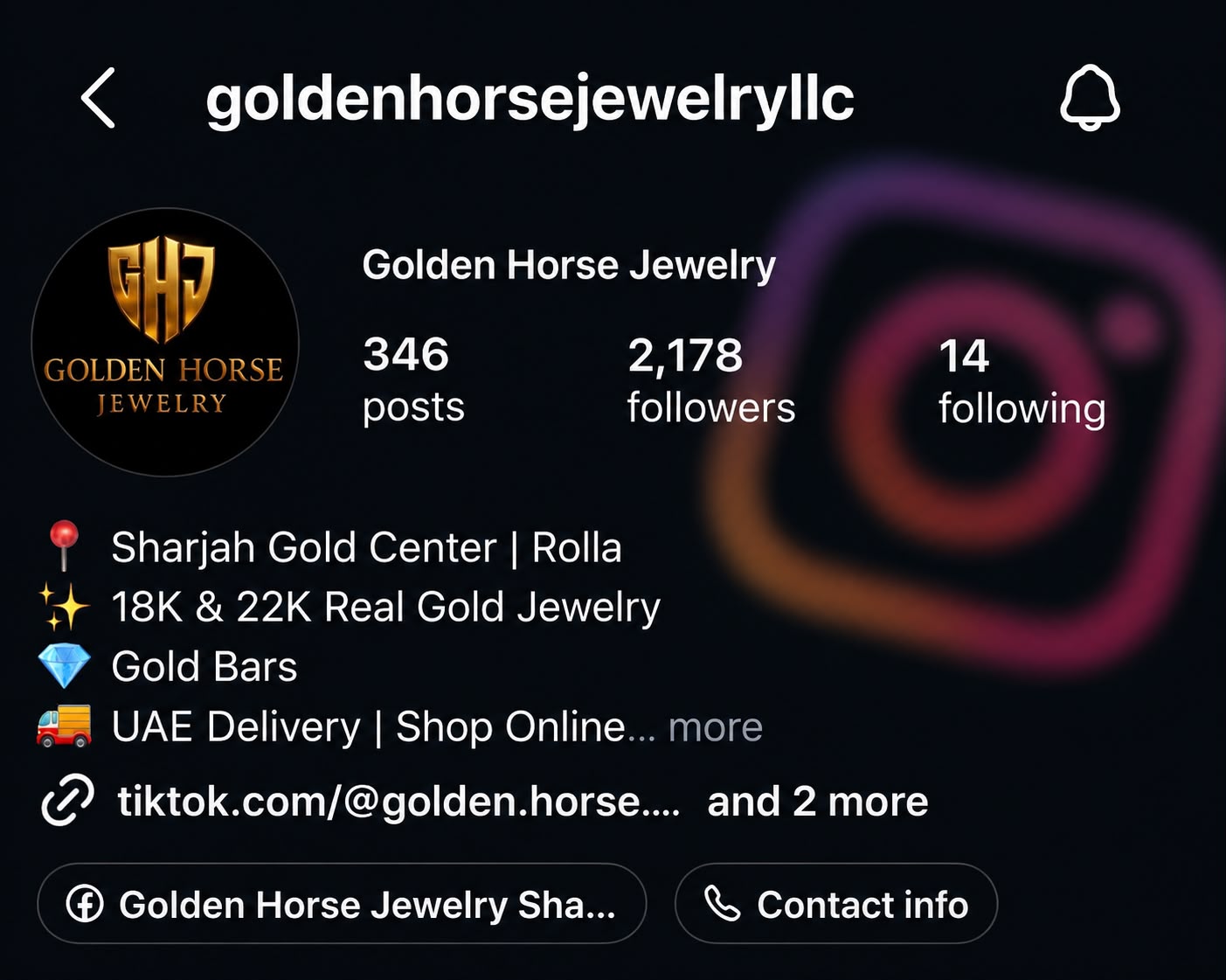 Instagram updates from Golden Horse Jewelry